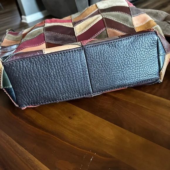 Lucky Brand Chevron Patchwork Leather Bag - Picture 3 of 7